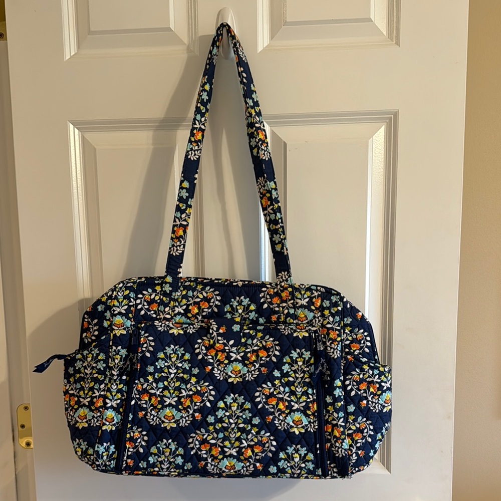 Vera Bradley Blue Baby Bag Quilted Floral Design